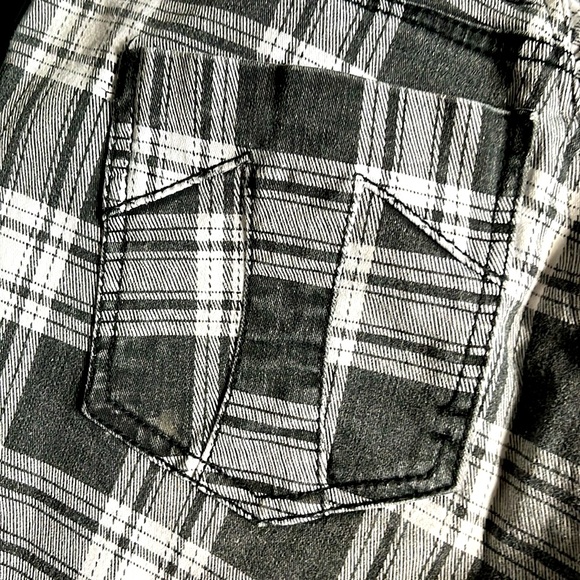 Tripp nyc ~ Plaid  Blk/ W Skinny Jeans size 11 - Picture 7 of 7